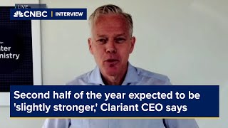 Second half of the year expected to be slightly stronger Clariant CEO says [upl. by Elicia]