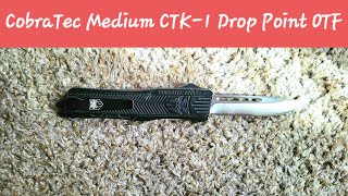 Knife Review CobraTec Medium CTK1 Drop Point OTF [upl. by Norit]