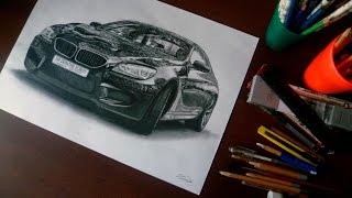 BMW M6 F13 ISP DRAWING SUPERCAR REALISTIC 2014 [upl. by Atiuqahs]