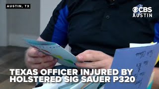 It happened again Texas officer injured by holstered SIG SAUER P320 [upl. by Tsugua64]