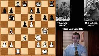 Tactics Viktor Korchnoi vs Mijo Udovcic 1967 [upl. by Olegnalehcim486]