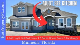 New Home tour at Hills Of Minneola By Dream Finders Avalon Wbonus Buyer Incentives [upl. by Dyoll347]