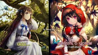 Nightcore  Chiisana Koi No Uta × Kokoro No Tomo  Switching Vocals [upl. by Chaworth]