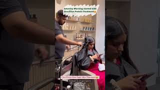 Protein Treatmentchawlakarishma themakeoverkorner tmk proteintreatment hair hairstyle salon [upl. by Eicart]