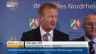 Flüchtlingspolitik Ralf Jäger amp Gerd Bollermann zu den aktuellen Vorfällen am 30092014 [upl. by Erkan]