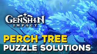 Genshin Impact Perch Tree Puzzle Solutions All Feather Locations A Particularly Particular Author [upl. by Ji]