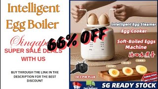 Intelligent egg boiler automatic power off household hard boiled egg maker Modes Breakfast Cooker [upl. by Stephana]