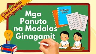 Mga Panuto na Madalas Ginagamit sa Paaralan Animated Tagalog Learning Video [upl. by Mullins]