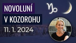 NOVOLUNÍ V KOZOROHU 11 LEDNA  ŠŤASTNÝ NOVÝ ROK [upl. by Corvese]