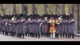 Remembrance Sunday 2014 London The Military Bands [upl. by Chrissa]