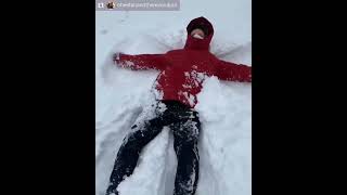 Rory Culkin Doing A Snow Angel [upl. by Alejoa]