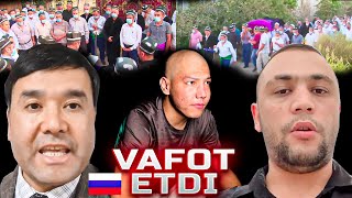 Kim vafot etdi Rasiyadagi musofirlar TEZKOR Sardor gangster Rasul Kusherbayev DaXSHAT tiktok [upl. by Mellisa]