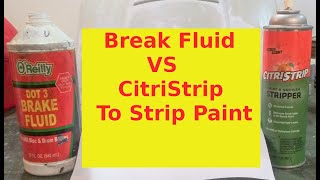 Riva Repaint PT 1 Stripping the Paint using Break Fluid VS CitriStrip Paint Remover [upl. by Danielle858]