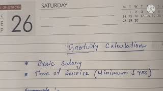 Gratuity Calculation [upl. by Atiuqaj]