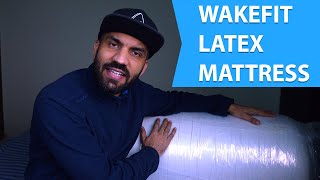 Wakefit 7 Zone Latex Mattress with Memory Foam Unpacking amp Review [upl. by Nnorahs]