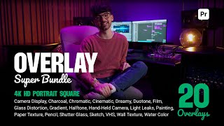 Overlay Super Bundle Premier Pro Tutorial [upl. by Ariayek]