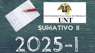 Solucionario SUMATIVO II 2025 I  CEPUNT Admisión 2024 [upl. by Swarts]