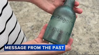 NJ woman thinks message in bottle could be oldest ever found [upl. by Verner]