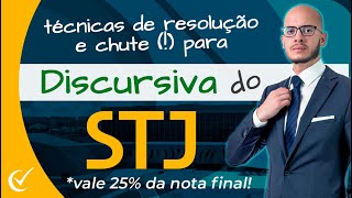 DISCURSIVA STJ 2024 TÉCNICAS PRÁTICAS PARA RESOLVER E SER APROVADO NO CONCURSO [upl. by Myrt]