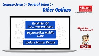 PDC Depreciation Middle Date Update Master Details [upl. by Ibbison]