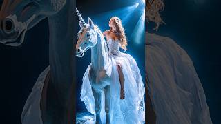 The woman performs a fusion with A Unicorn on AGT shorts americagottelent magic [upl. by Aihgn446]