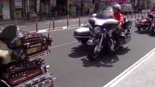 ハーレーダビッドソン パレード：Harley‐Davidson with sidecar Parade [upl. by Mechelle]