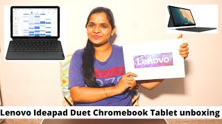 Lenovo Ideapad Duet Chromebook Tablet Unboxing  Indian Mom Forever [upl. by Ahsinak]