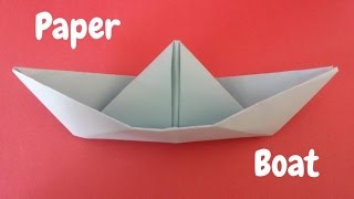 How to Make a Paper Boat  Origami Boat  Origami Step by Step Tutorial [upl. by Rubens]