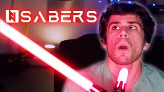 Can you fight with it Cross guard Neopixel lightsaber review  Nsabers [upl. by Nalek]