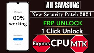 Samsung FRP BypassUnlock All Android 14131211 BY New Tool ONE Click Remove Latest Security Patch [upl. by Latnahc]