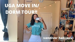 UGA MOVE IN 2022 dorm tour in Vandiver Hall [upl. by Elleivap]