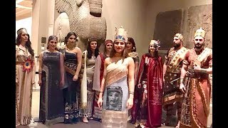 Assyrian activities at British museum Part 3 – Assyrian traditional fashion clothing [upl. by Anohsal48]