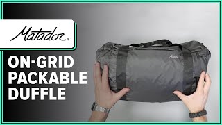 Matador OnGrid Packable Duffle Review Initial Thoughts [upl. by Yurt823]