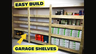 How To Build Garage Shelving UK  Workshop shelves [upl. by Delfeena]