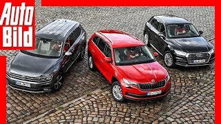 SUVs aus dem VWKonzern 2018 MittelklasseSUVs im Vergleich [upl. by Reifel]