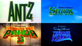 All DreamWorks Animation Trailer Logos 19982023 [upl. by Geirk980]