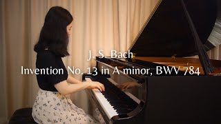 J S Bach  Invention No 13 in A minor BWV 784  Cathleen Kwok [upl. by Ausoj]