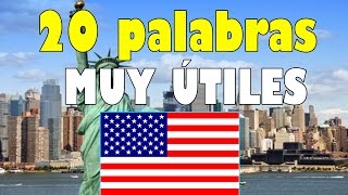 APRENDETE ESTAS 20 PALABRAS ÚTILES del Ingles EN 3 MINUTOS  Inglés Divertido [upl. by Ahsyt]