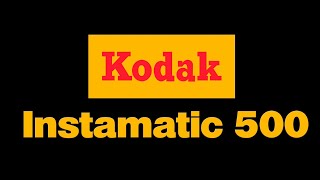 Kodak Instamatic 500  126 Format Cartridge Film Camera [upl. by Enom876]