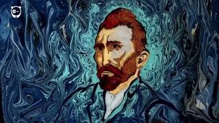 Garip Ay ♥♫♥ Van Goghun quotYıldızlı Gecequotadlı Tablosunun Ebru Sanatı Yorumu [upl. by Jacquelyn831]