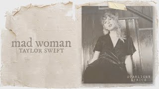 Taylor Swift  mad woman Lyric Video HD [upl. by Elayne]