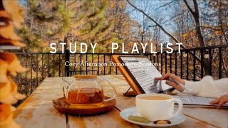 STUDY PLAYLIST 🍁 3HOUR STUDY WITH ME POMODOROSRelaxing Lofi Cozy Autumn AfternoonTimer and Alarm [upl. by Dasi864]