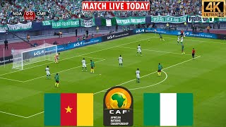 🔴NIGERIA vs CAMERON LIVE 🔴 Africa Cup of Nations 2024⚽FULL MATCH SIMULATION EFOOTBALL 2024 [upl. by Llewen]