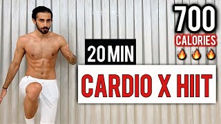 BURN 700 CALORIES with this 20 Min Cardio HIIT  ALL STANDING No Equipment No Repeats [upl. by Eelnodnarb]