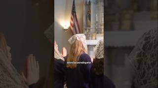 Why do Catholic women wear chapel veils in Church [upl. by Rimidalv134]