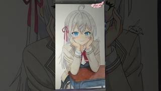 Draw Alya  Roshidere  Anime Drawing anime drawing roshidere [upl. by Sigfried]