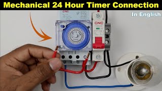 Mechanical 24Hour Timer Connection and Time Setting TheElectricalGuy [upl. by Hurff]