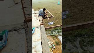 Outdoor Chhajja Shuttering Process construction shorts [upl. by Eillom996]