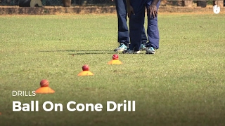 Ball on Cone Drill  Cricket [upl. by Franciskus536]