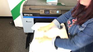 Epson SureColor F2100 DirecttoGarment Printer by DTG [upl. by Herod489]